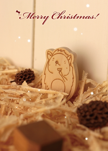 幸福優木-木作設計館-2013聖誕節Bonjour刺蝟磁鐵