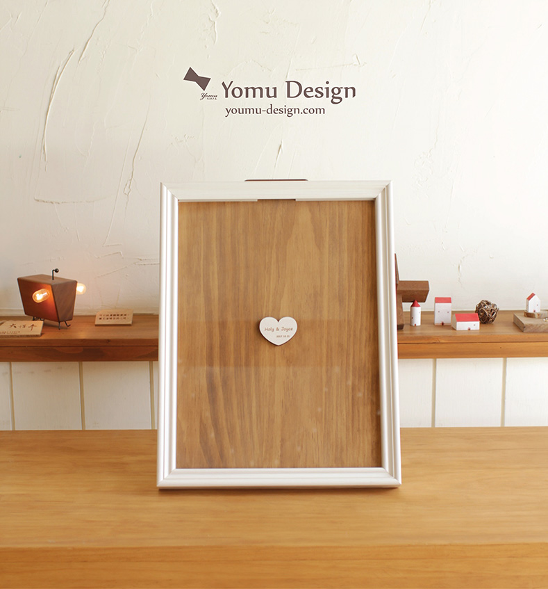 幸福優木-木作設計館-Yomu Design-婚禮小物-紀念幣相框-木製品