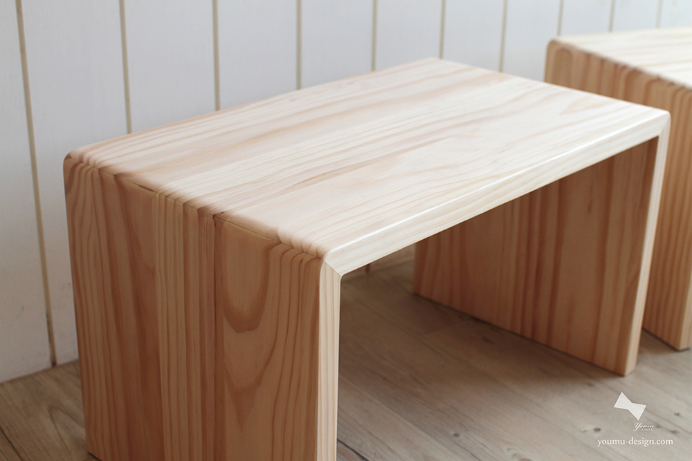 幸福優木-木作設計館-Yomu-Design-ㄇ行桌邊几-原木傢俱訂製-