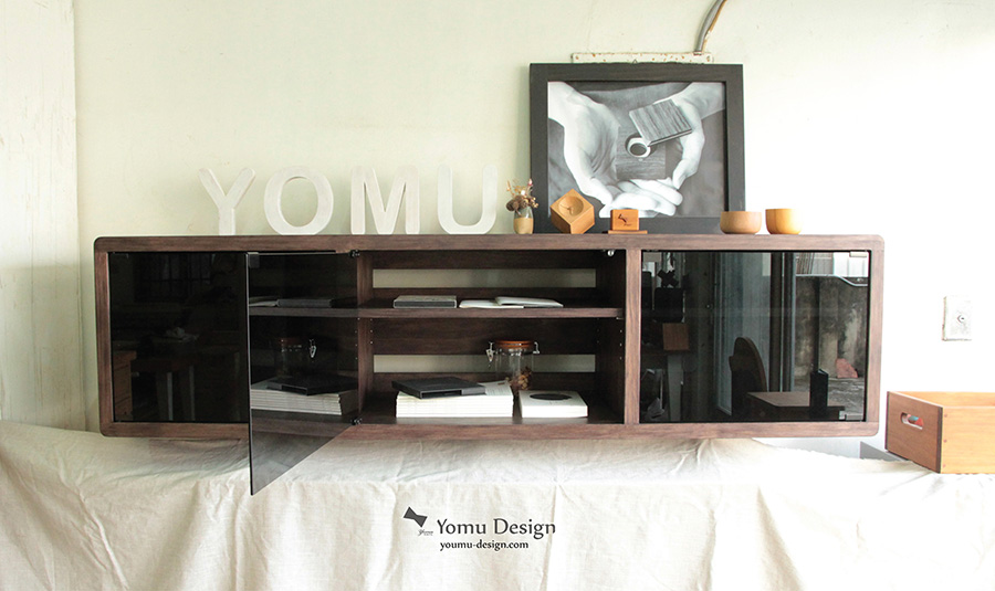 幸福優木-木作設計館-Yomu Design-深色原木電視櫃訂製-手工製作-台南新化-傢俱客製化訂製
