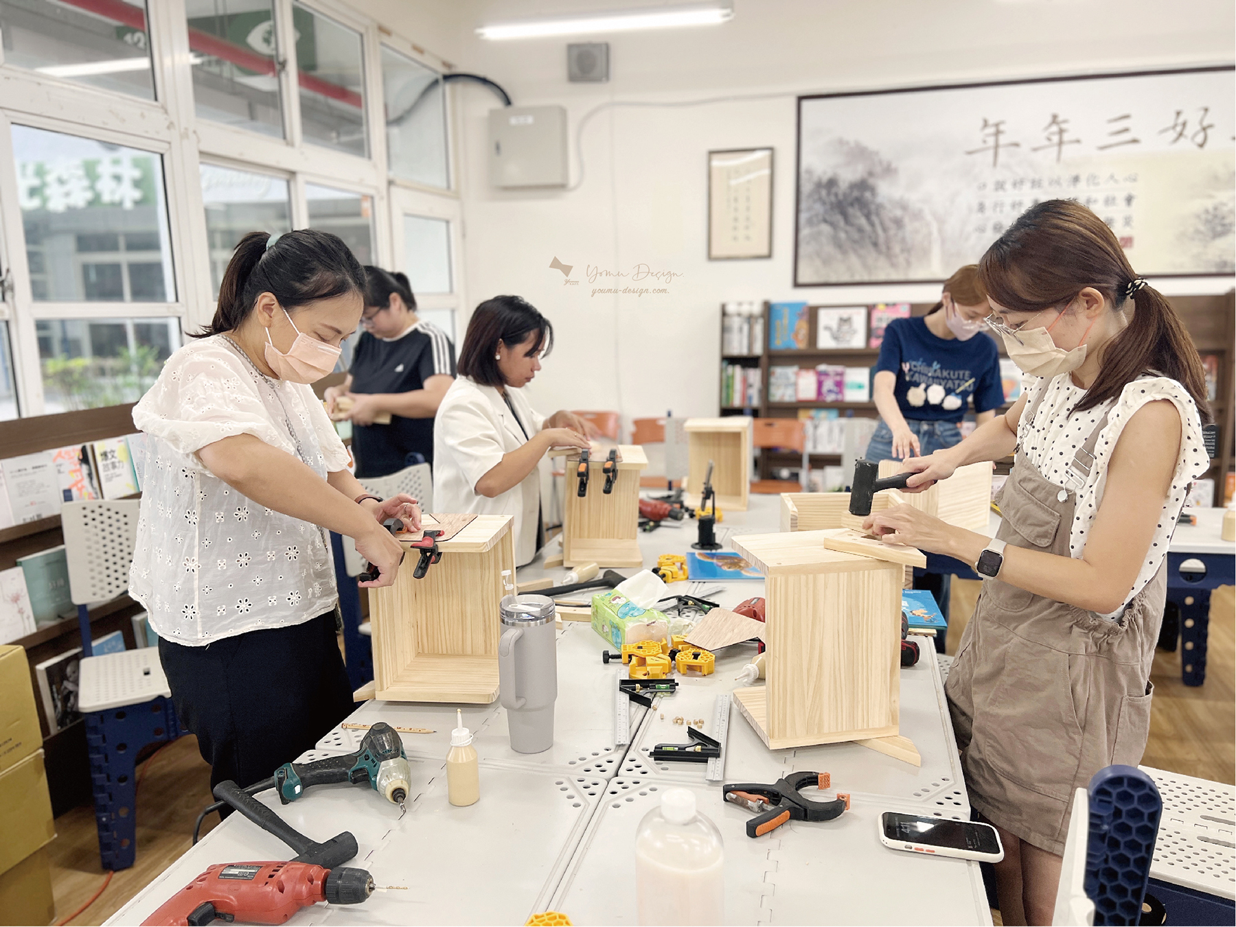 幸福優木-木作設計館-Yomu Design-優木設計-優木老師-木作體驗-木作課程-手作課程-DIY-台南木作-小木櫃-小書架-21