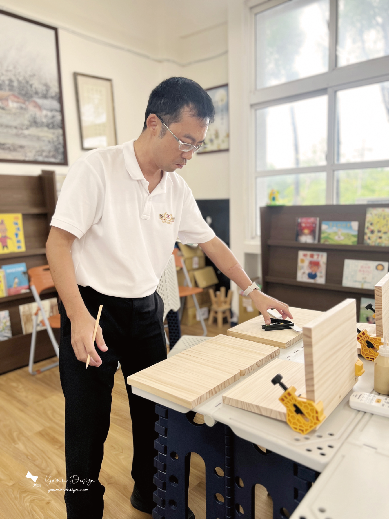 幸福優木-木作設計館-Yomu Design-優木設計-優木老師-木作體驗-木作課程-手作課程-DIY-台南木作-小木櫃-小書架-21