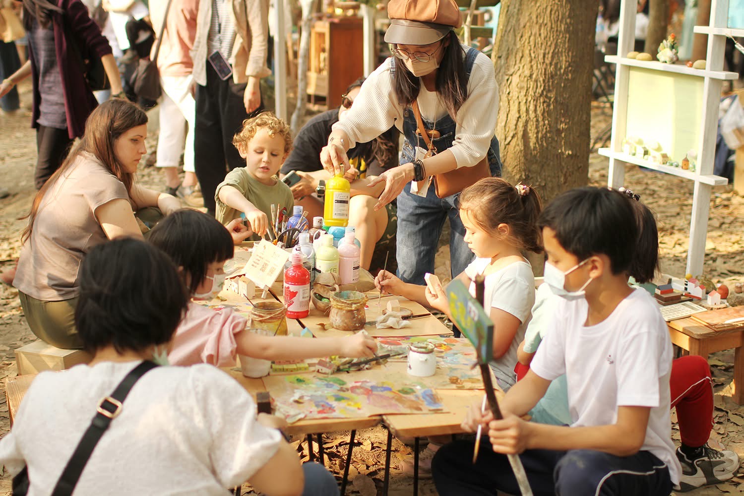 幸福優木-木作設計館-Yomu Design-優木設計-優木-優木老師-台南木作-台南木工-木作體驗-木作課程-木作DIY-親子體驗-親子diy-手作-小房子-線香座-薰香-療癒-手繪-小房子-七田皿-小皿-線香-原木-木質-質感