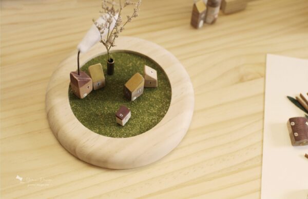 幸福優木-木作設計館-Yomu Design-優木設計-優木-優木老師-台南木作-台南木工-木作體驗-木作課程-木作DIY-親子體驗-親子diy-手作-小房子-線香座-薰香-療癒-手繪-小房子-七田皿-小皿-線香-原木-木質-質感